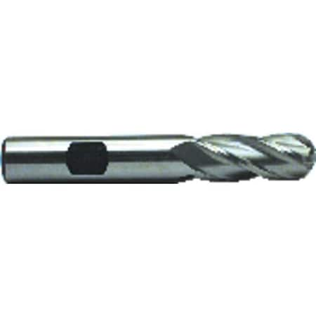 End Mill, Ball Nose Center Cutting Regular Length Single End, Series 4589, 316 Cutter Dia, 238